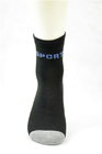 Anti Slip Skid Proof Socks For Adults , Black Household Fiber Anti Skid Socks