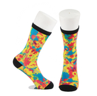 Breathable Eco - Friendly 3D Printed Socks For Adults Custom Made Size