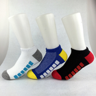 Colorful Elastane Sports Ankle Socks With Breathbale Anti - Slip / Anti - Foul Materials