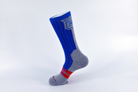 Spandex / Elastane Green Athletic Basketball Socks With Anti - Bacterial / Anti - Slip Materials