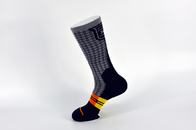 Spandex / Elastane Green Athletic Basketball Socks With Anti - Bacterial / Anti - Slip Materials