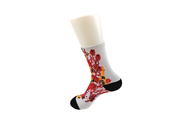 Mens Printed Socks With Good Elasticity , Elastane / Polyester Printed Ankle Socks
