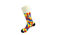 Knitted Sporty Digital Print Socks , Antibacterial Fabrics Custom Photo Print Socks