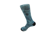 Odor Resistant Long Printed Socks , Blue Unisex Adults Novelty Ankle Socks