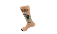 Odor Resistant Long Printed Socks , Blue Unisex Adults Novelty Ankle Socks