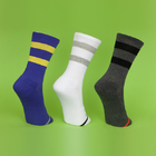 Spandex / Cotton Mens Blue Ankle Socks , Color Stripes Men's Athletic Socks
