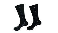 Black Elastane Anti - Bacterial Diabetic Friendly Socks For Unisex Adults