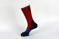 Elastane Breathbale Cool Basketball Socks , Anti - Foul Colorful Basketball Socks
