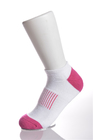 Make To Order Pink Nylon Running Socks With Cotton / Spandex / Elastane Materials