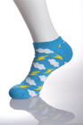 Organic Cotton Blue Ultra Thin Running Socks For Unisex Adults Custom Made Size