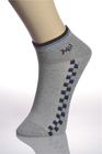 Organic Cotton Grey / Black  Nylon Running Socks With OEM Service