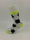 Eco - Friendly Sweat Absorbent Kids Cotton Socks With Yellow / Black Color