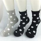 Antibacterial Fabrics Organic Cotton Socks , Black / Grey Bamboo Cotton Socks