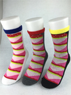 Odor Resistent Red Recycled Cotton Socks With Breathable Absorbent Material