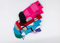 Breathable Anti Slip Colorful Basketball Socks Circulation Ventilation