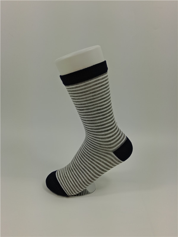Black / Grey Anti - Foul Kids Cotton Socks For Keep Warm Custom Made Size