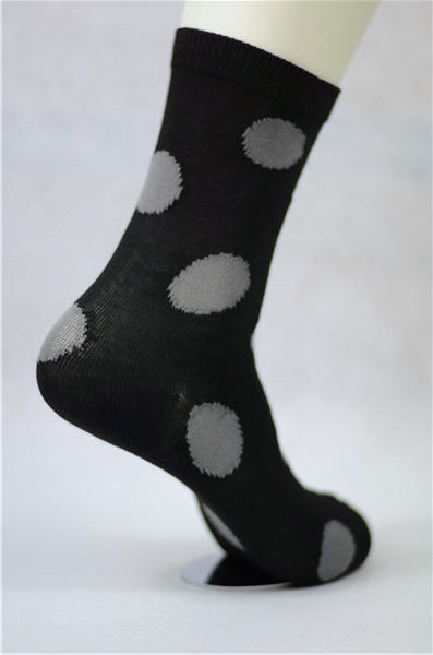 Elastane Room Black Anti Slip Socks With Anti Foul / Odor Resistant Material