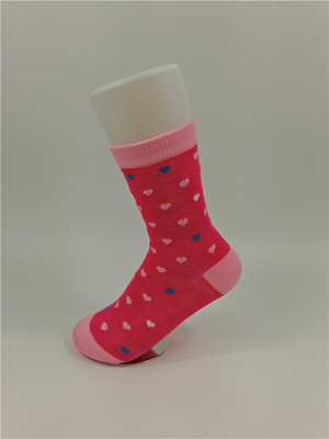 Custom Made Pattern Knitted Kids Cotton Socks With Anti Bacterial Material